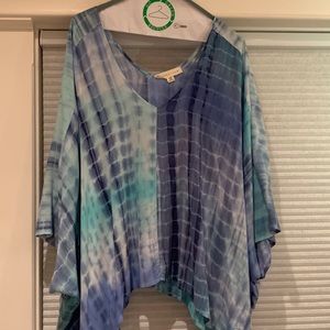 Love stitch Tie-Dye Blouse